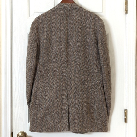 Tailored Classics by Levi Strauss 80's Vintage Tweed Wool Blazer Jacket Gray 42L - Picture 13 of 15
